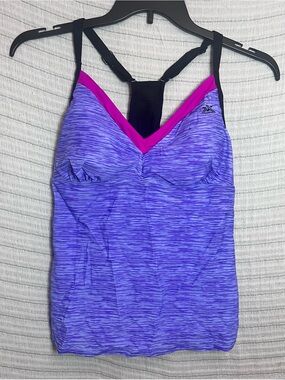 ZeroXposur Purple and Pink Tankini Top